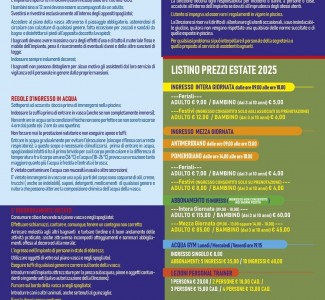 Piscina scoperta stagione 2025